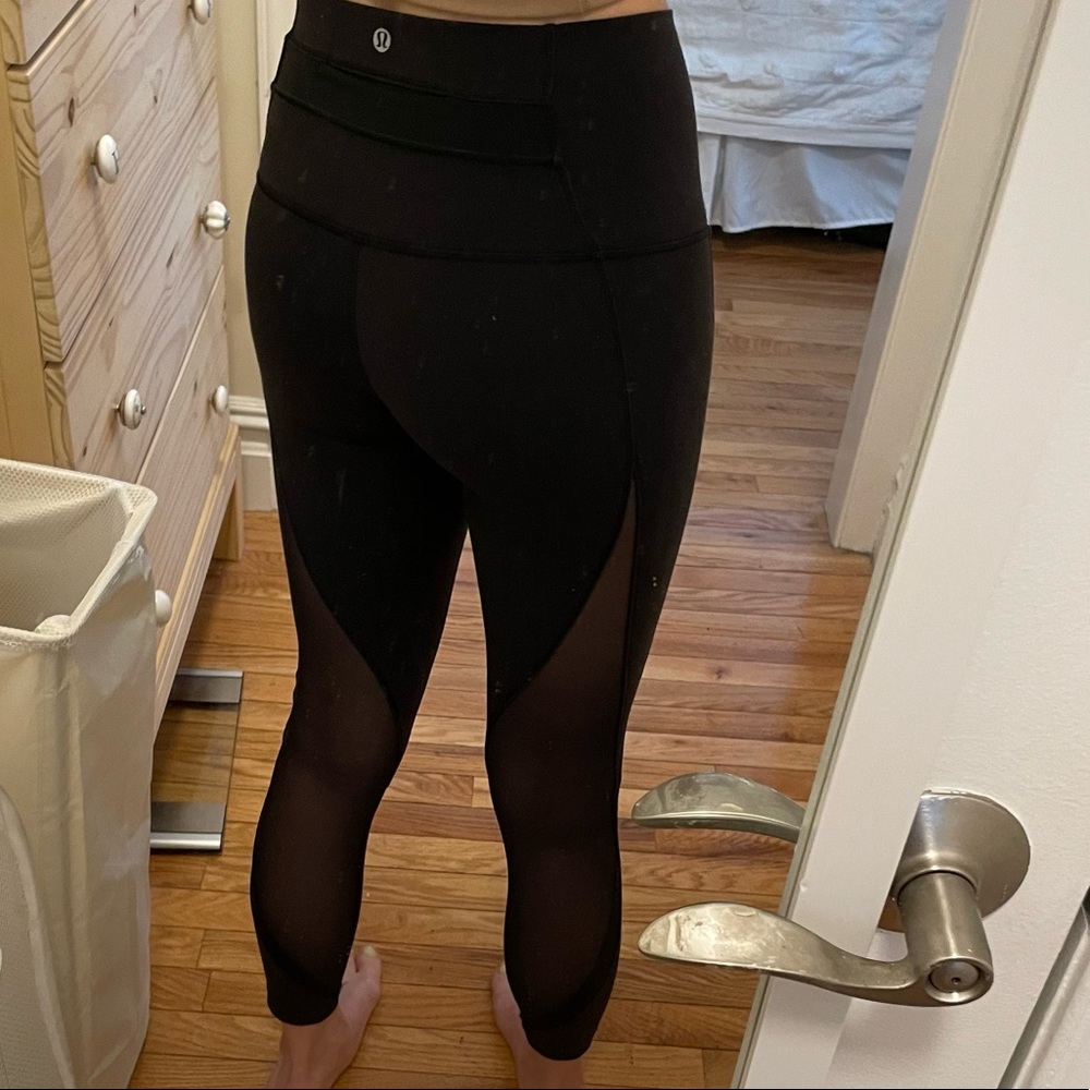 Lululemon Special Edition Wunder Under Mesh Back 25” size 2